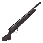 Webley VMX Spring Powered Air Rifle, Black Ambidextrous Polymer Stock 11.5 ft lbs .22 With Quantum© Oversleeved Silencer